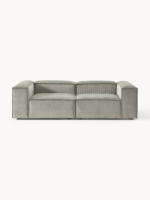 SOFA CUBO DOS PLAZAS GRIS TELA 3