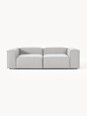 SOFA CUBO DOS PLAZAS GRIS TELA