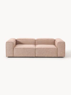 SOFA CUBO DOS PLAZAS ROSA CLARO TELA 3